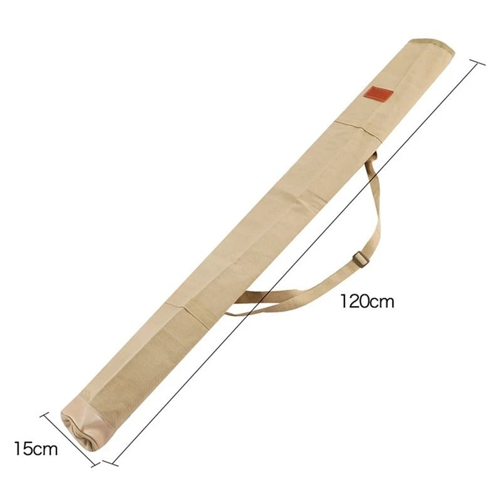 Portable Waterproof Canvas Fishing Rod Bag With Shoulder Strap 2