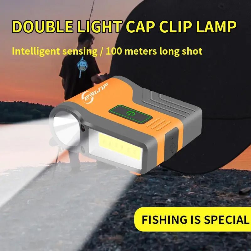 Waterproof Intelligent LED Headlamp With Sensor And Clip 3