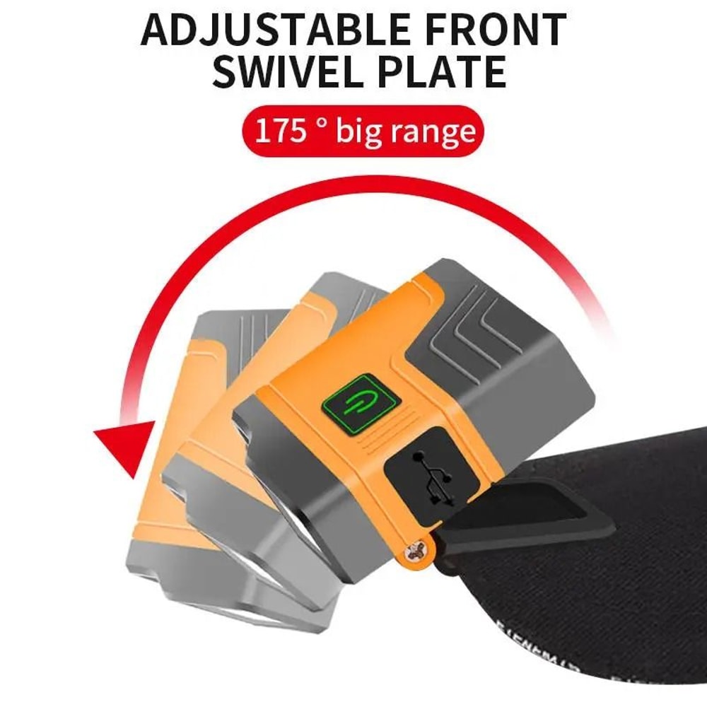 Waterproof Intelligent LED Headlamp With Sensor And Clip 4