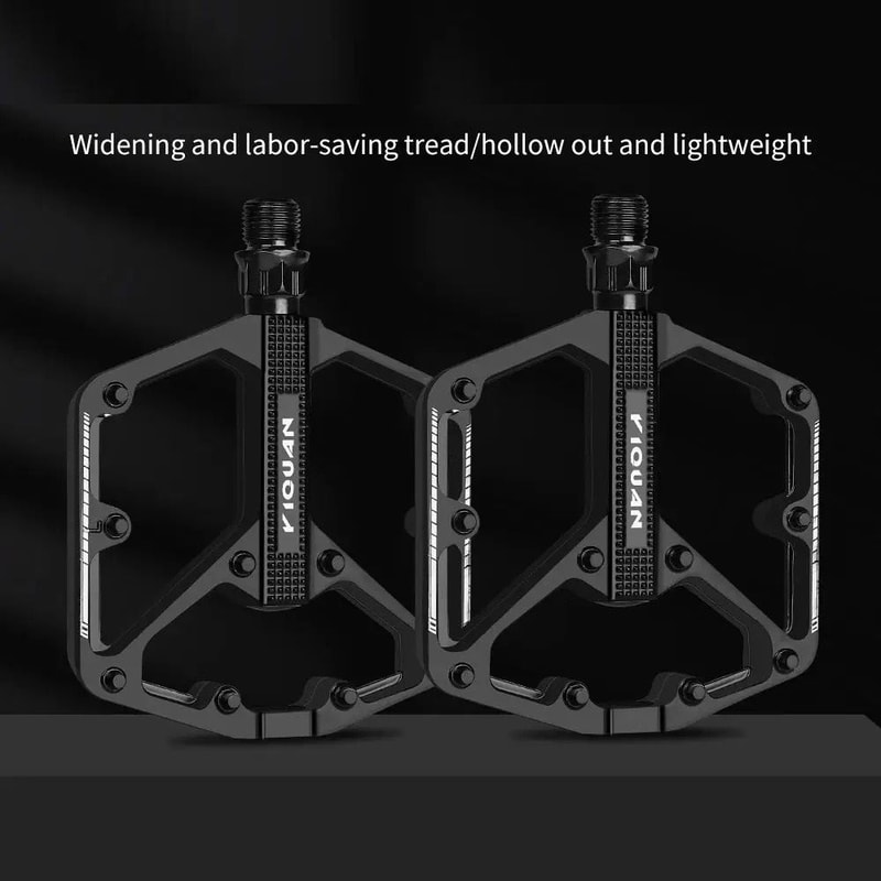 Aluminum Alloy Bicycle Platform Pedals With Sealed Bearings For Nonslip Grip 5