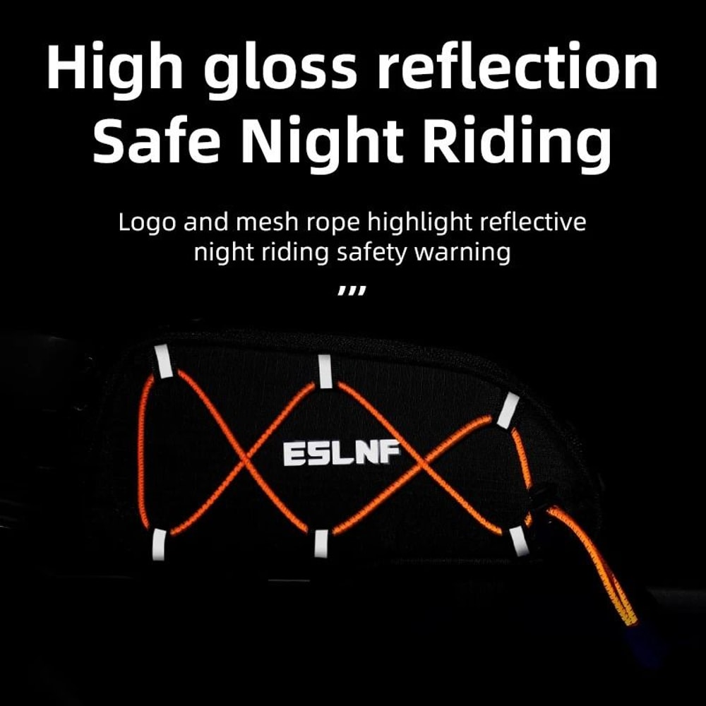 Waterproof Reflective Bicycle Frame Bag For Front Top Tube Storage 1