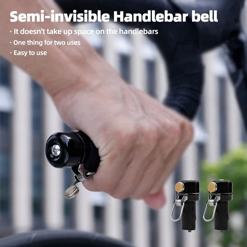 Retro Mini Bicycle Bell For Curved Handlebars With Loud Alarm Sound 0