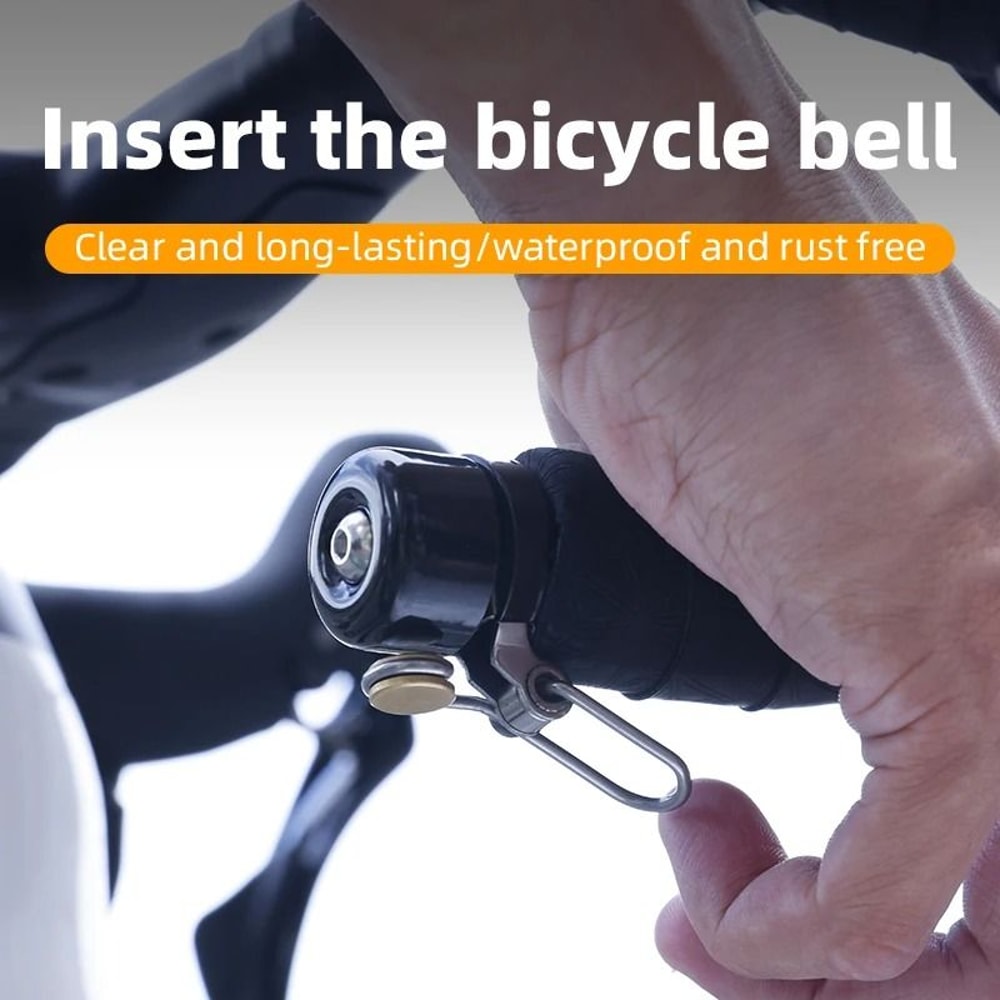 Retro Mini Bicycle Bell For Curved Handlebars With Loud Alarm Sound 2