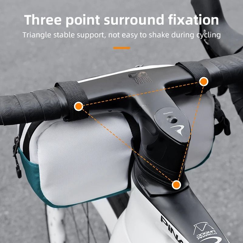Portable Bicycle Handlebar Bag With 25 L Large Capacity For Storage 1