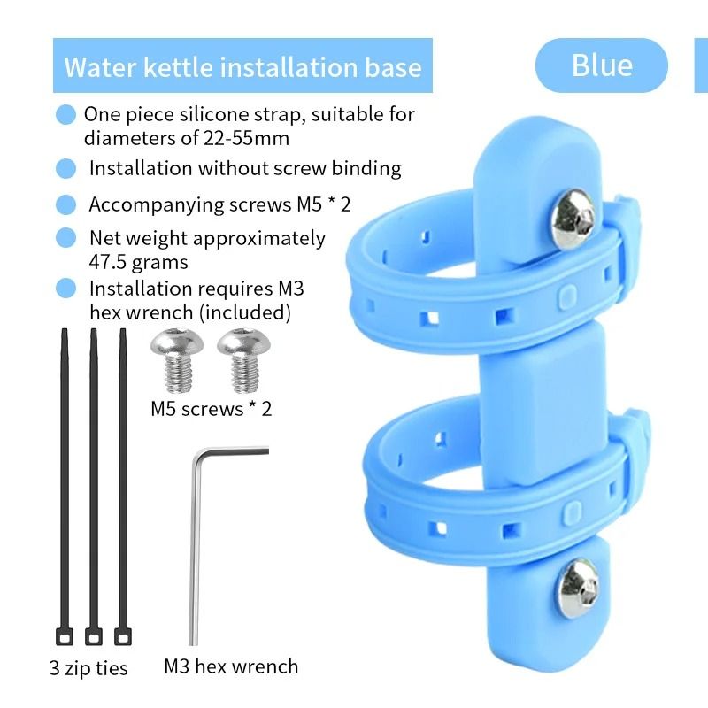 Bicycle Bottle Mount Adapter Strap For Frame And Fork Installation 10