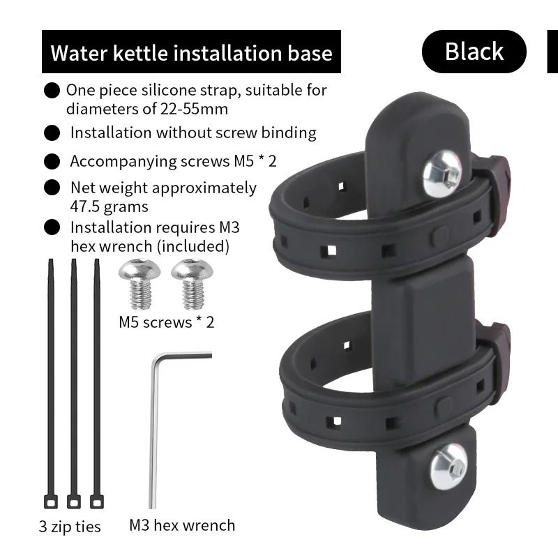 Bicycle Bottle Mount Adapter Strap For Frame And Fork Installation 12