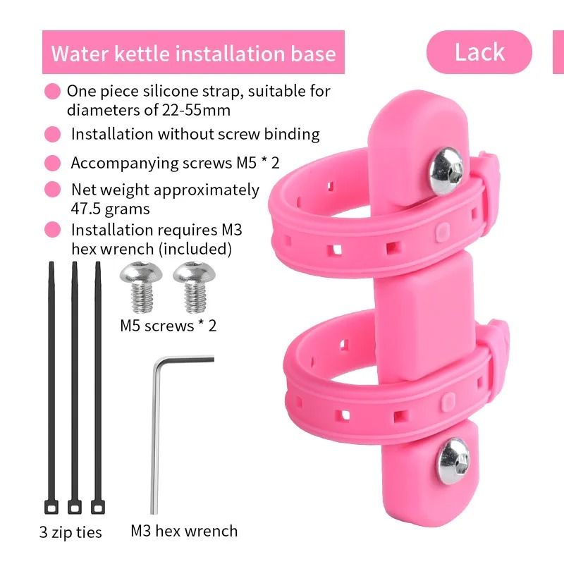 Bicycle Bottle Mount Adapter Strap For Frame And Fork Installation 14