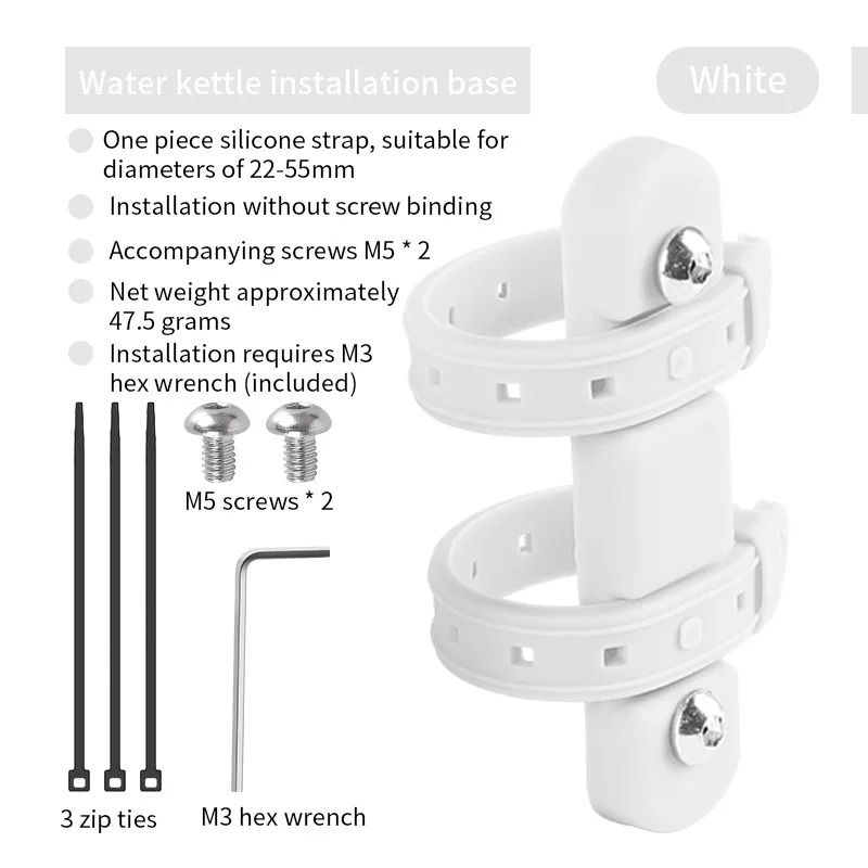 Bicycle Bottle Mount Adapter Strap For Frame And Fork Installation 7