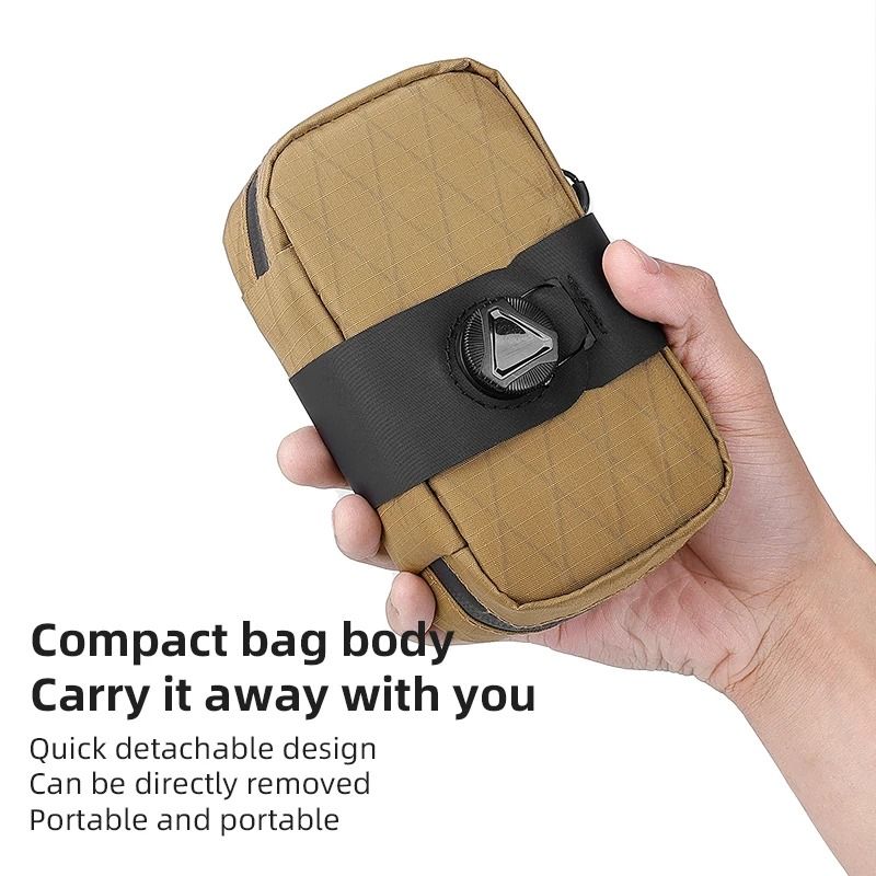 Waterproof Bicycle Saddle Tail Bag With Self Locking Knob For Storage 2