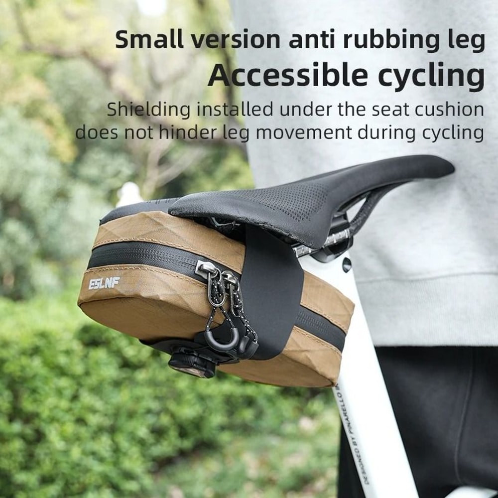 Waterproof Bicycle Saddle Tail Bag With Self Locking Knob For Storage 3