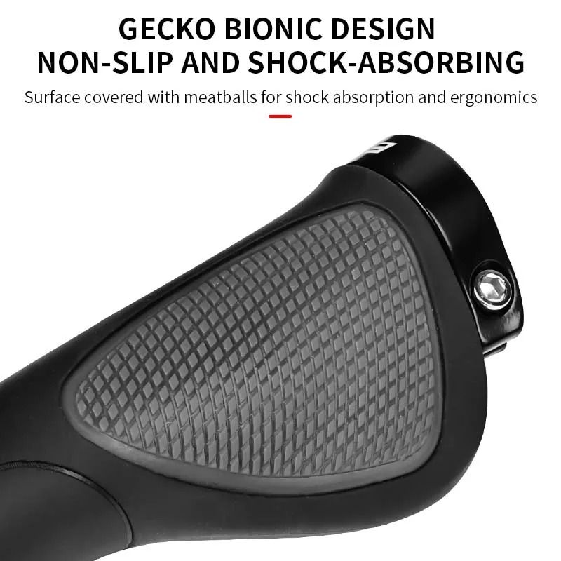 Silicone AntiSlip Ergonomic Bicycle Handlebar Grips For Comfort And Shock Absorption 2