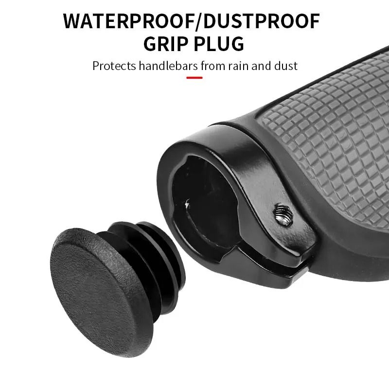 Silicone AntiSlip Ergonomic Bicycle Handlebar Grips For Comfort And Shock Absorption 4