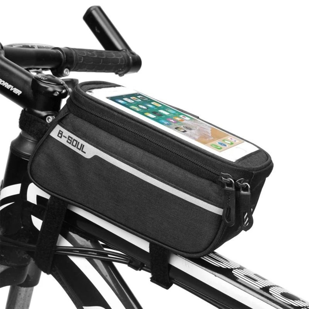 Waterproof Bicycle Front Frame Bag With Touch Screen Phone Pouch 6