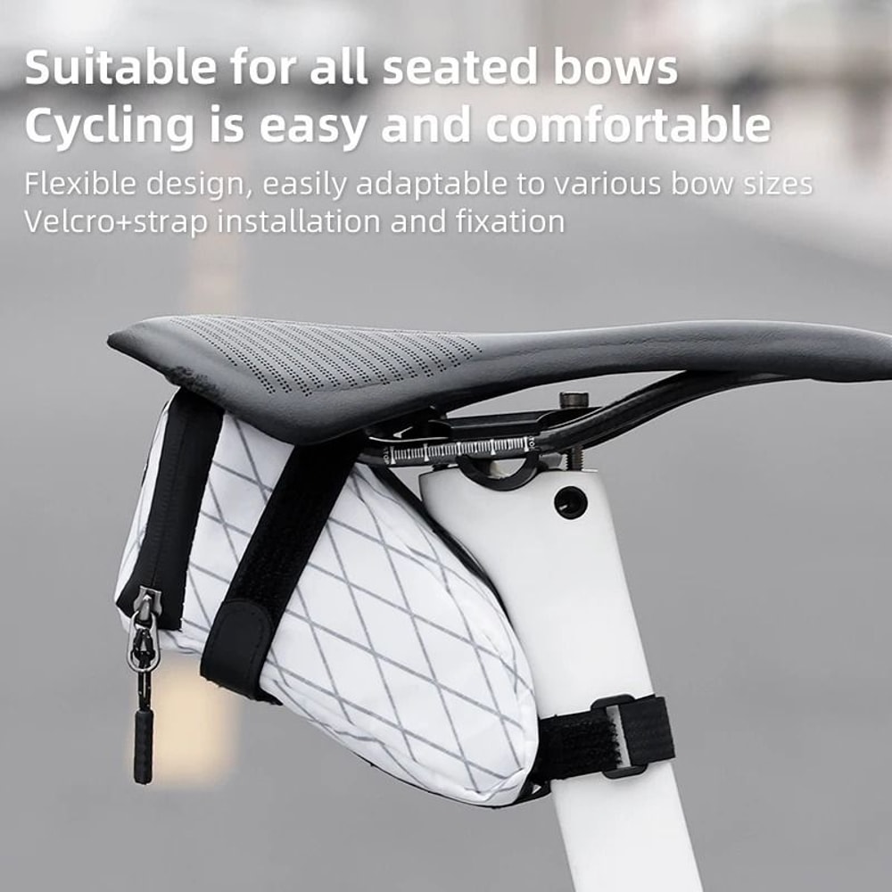 Waterproof Reflective Bicycle Saddle Seat Bag For Rear Storage 3