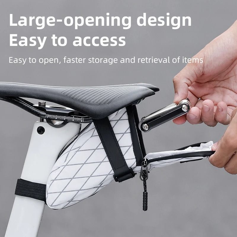 Waterproof Reflective Bicycle Saddle Seat Bag For Rear Storage 5