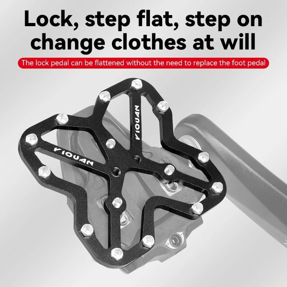 Bicycle Pedal Lock To Flat Conversion Plates For Road And Mountain Bikes 1