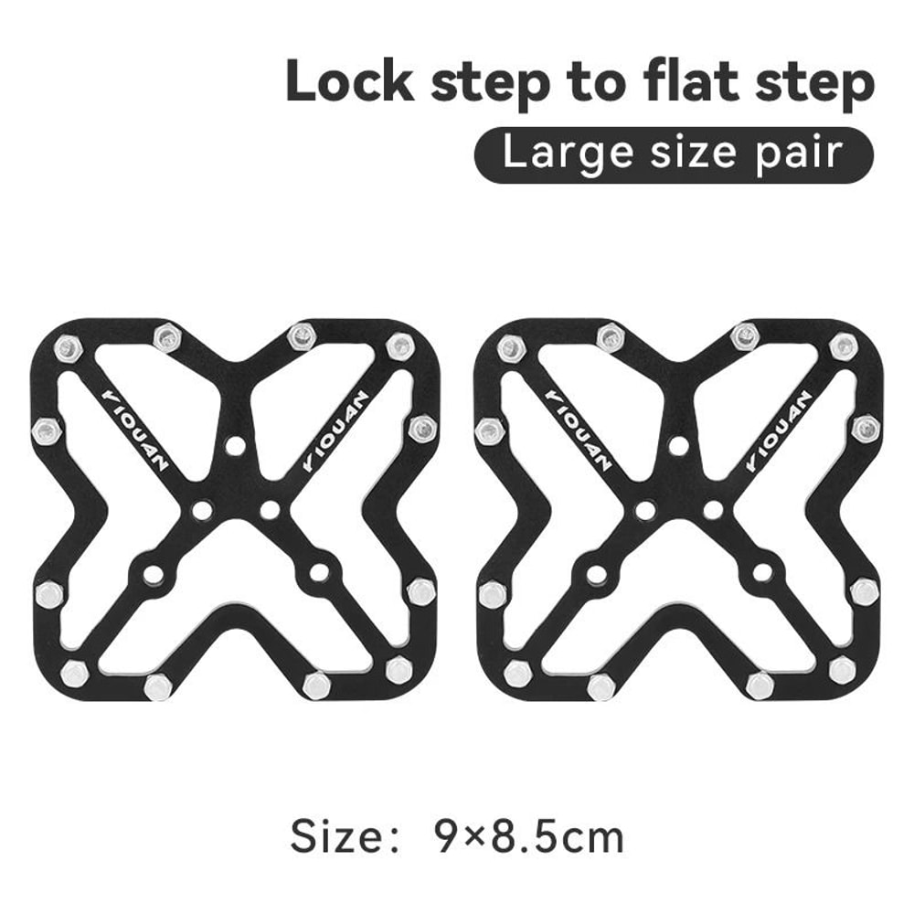 Bicycle Pedal Lock To Flat Conversion Plates For Road And Mountain Bikes 7