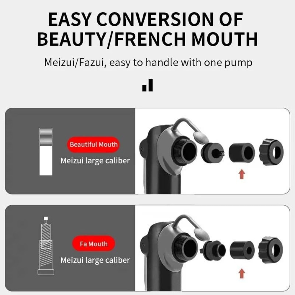 Mini Bike Pump With Pressure Gauge For Mountain And Road Bicycles 2