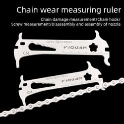 portable bicycle chain wear gauge and multitool for bikes