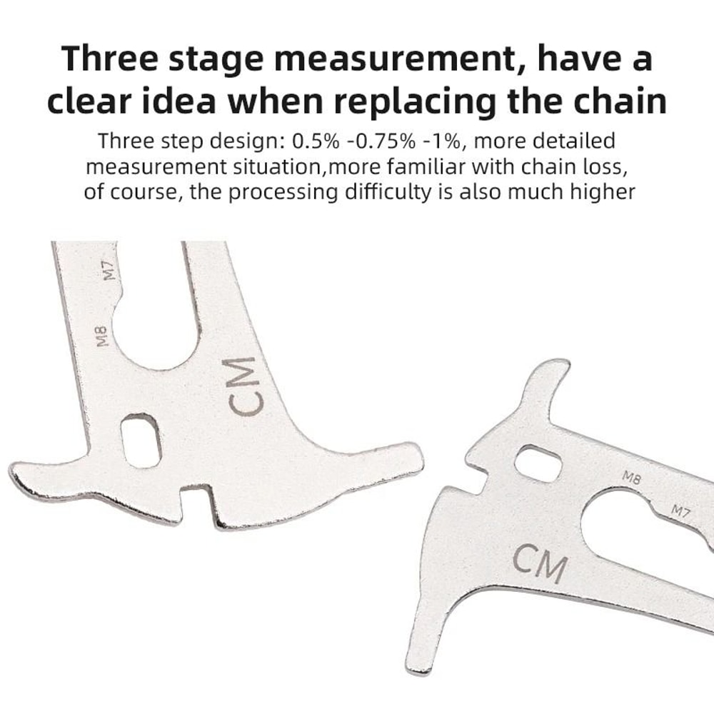 Portable Bicycle Chain Wear Gauge And Multitool For Bikes 3