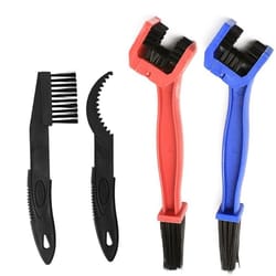 bicycle chain and flywheel cleaning brush tool with nylon bristles
