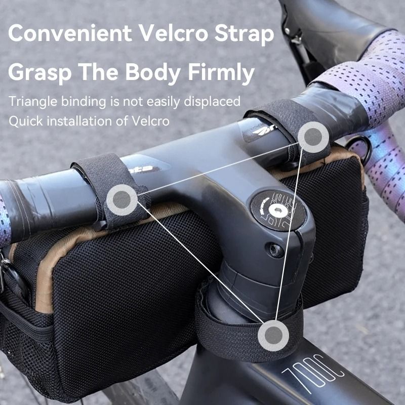 Bicycle Handlebar Bag With Shoulder Strap For Cycling Storage 2