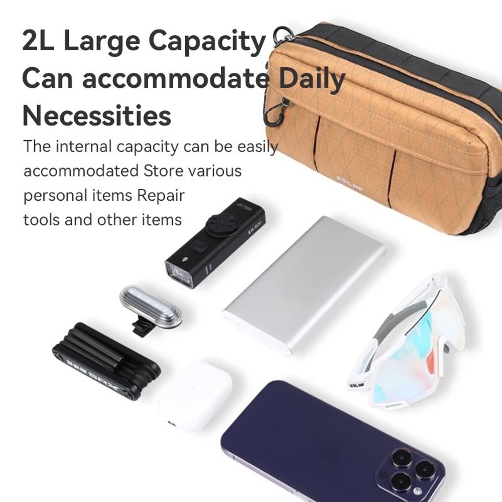 Bicycle Handlebar Bag With Shoulder Strap For Cycling Storage 5