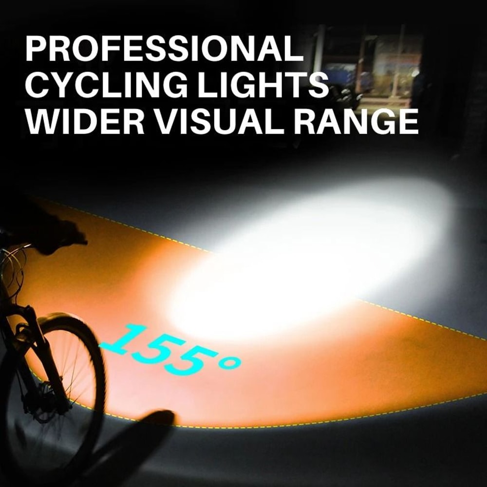 Multi Function Bicycle Headlight With Solar Charging And Digital Display 1