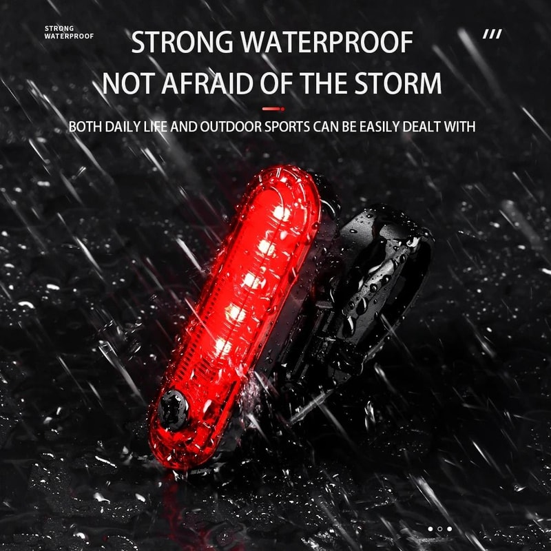 Bright USB Rechargeable Bicycle Tail Light For Cycling Safetys 2