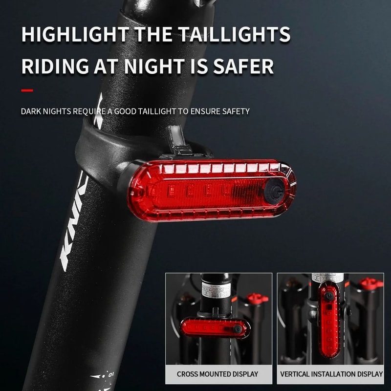 Bright USB Rechargeable Bicycle Tail Light For Cycling Safetys 3