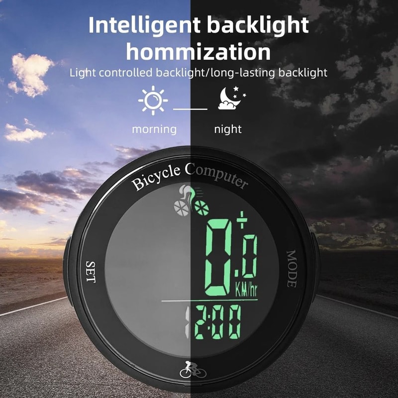 Wireless Waterproof Bike Computer With LCD Odometer And Speed Meter 3