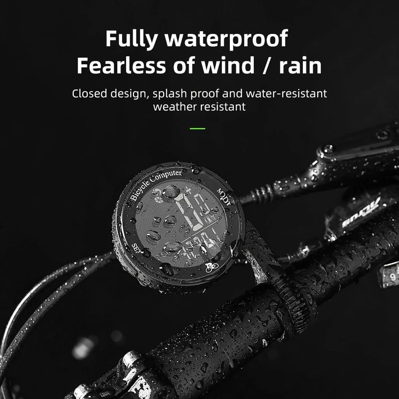 Wireless Waterproof Bike Computer With LCD Odometer And Speed Meter 4