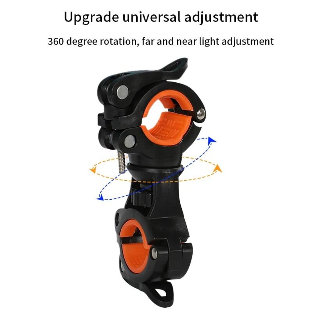 360 Degree Rotation Bike Flashlight Holder Mount For Bicycle 2