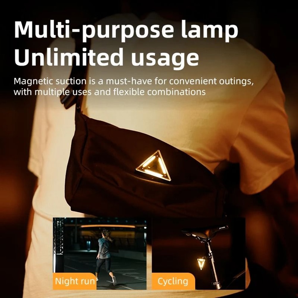 Triangle Bicycle Tail Light Safety Warning Light For Cycling 1