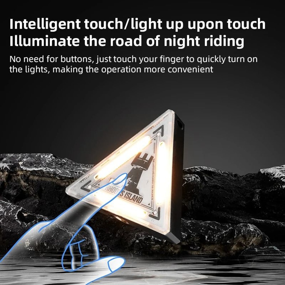 Triangle Bicycle Tail Light Safety Warning Light For Cycling 2