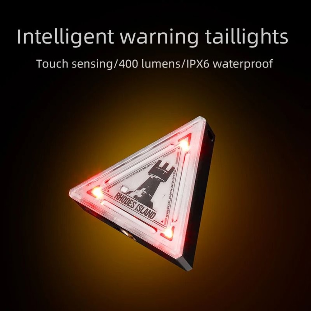 Triangle Bicycle Tail Light Safety Warning Light For Cycling 4