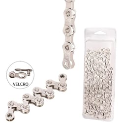 silver speed bicycle chain compatible with 6 to 12 speed mountain bikes
