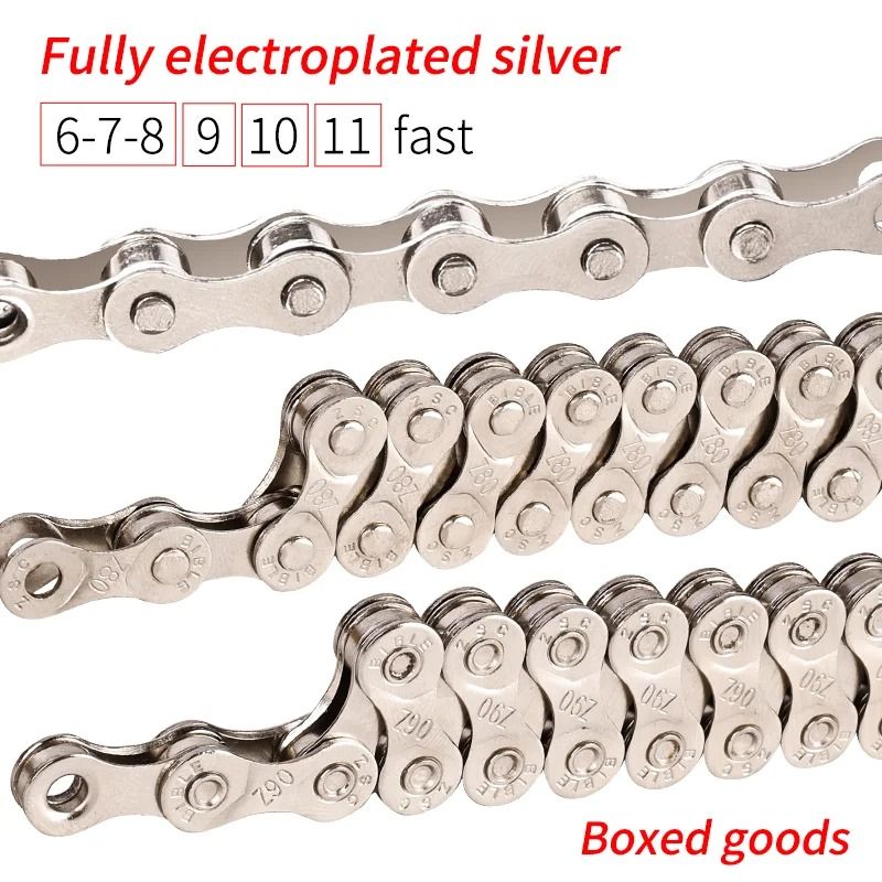 Silver Speed Bicycle Chain Compatible With 6 To 12 Speed Mountain Bikes 3