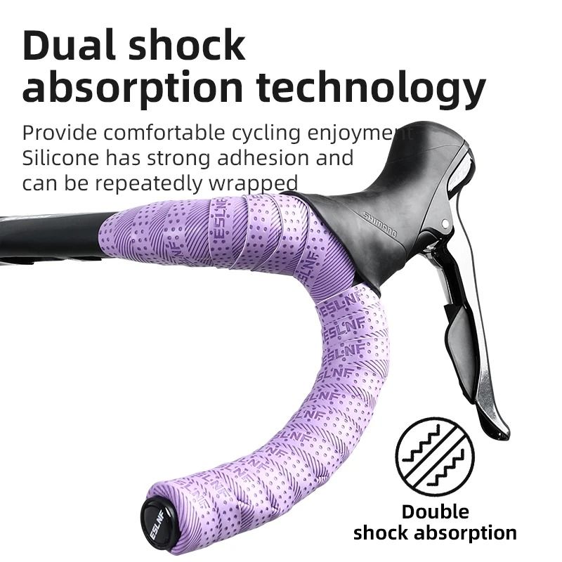 Durable Comfortable Bicycle Handlebar Tape With Non Slip Leather Grip 3