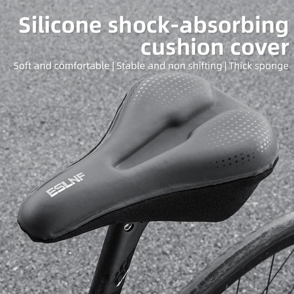 Gel Soft Bike Anti Slip Waterproof Saddle Cover With Cushion Padding 0