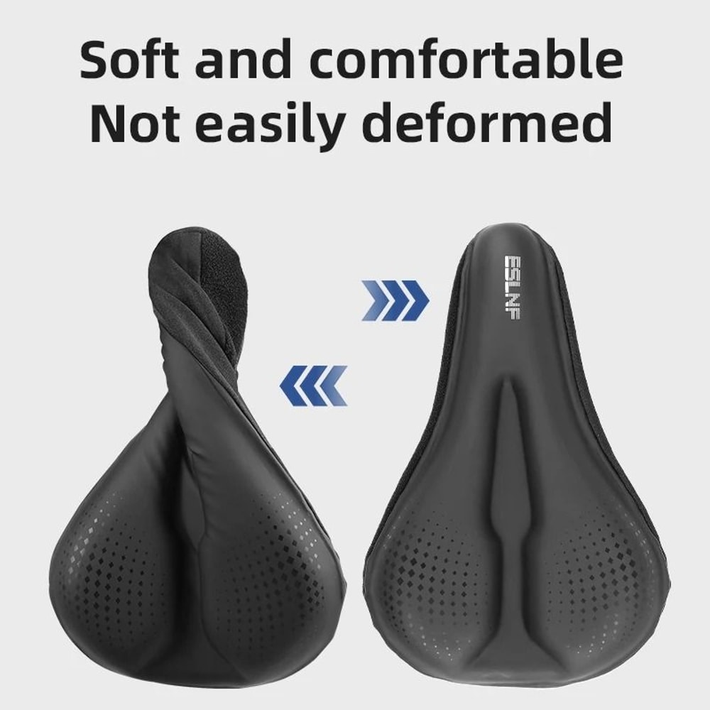 Gel Soft Bike Anti Slip Waterproof Saddle Cover With Cushion Padding 1