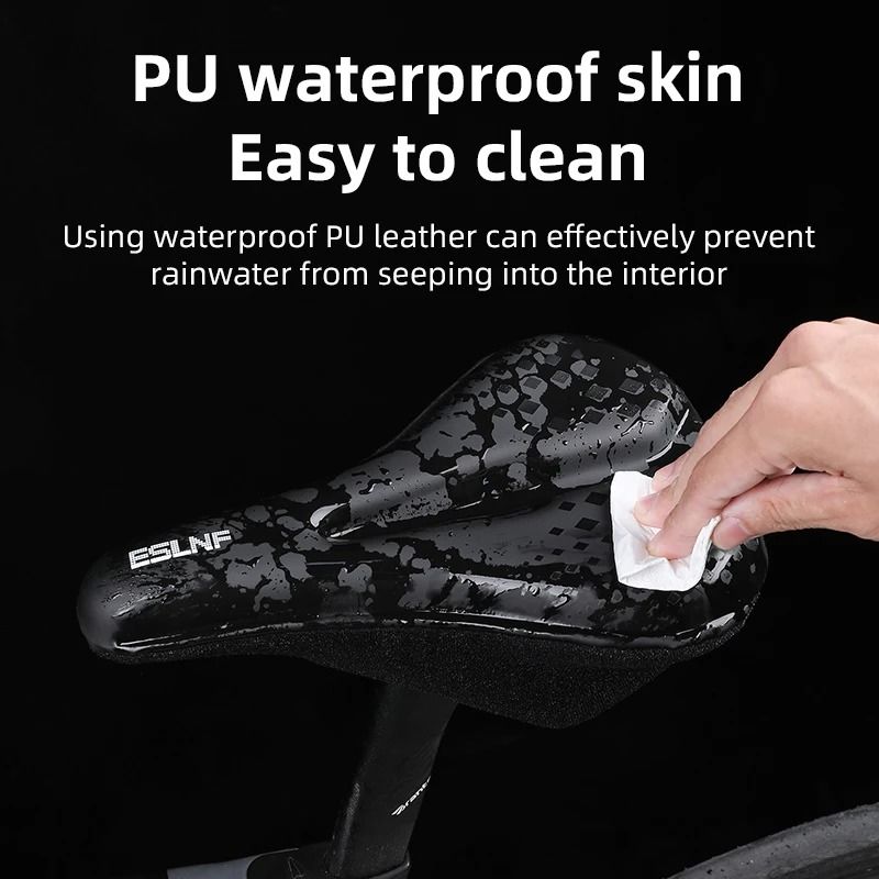 Gel Soft Bike Anti Slip Waterproof Saddle Cover With Cushion Padding 4