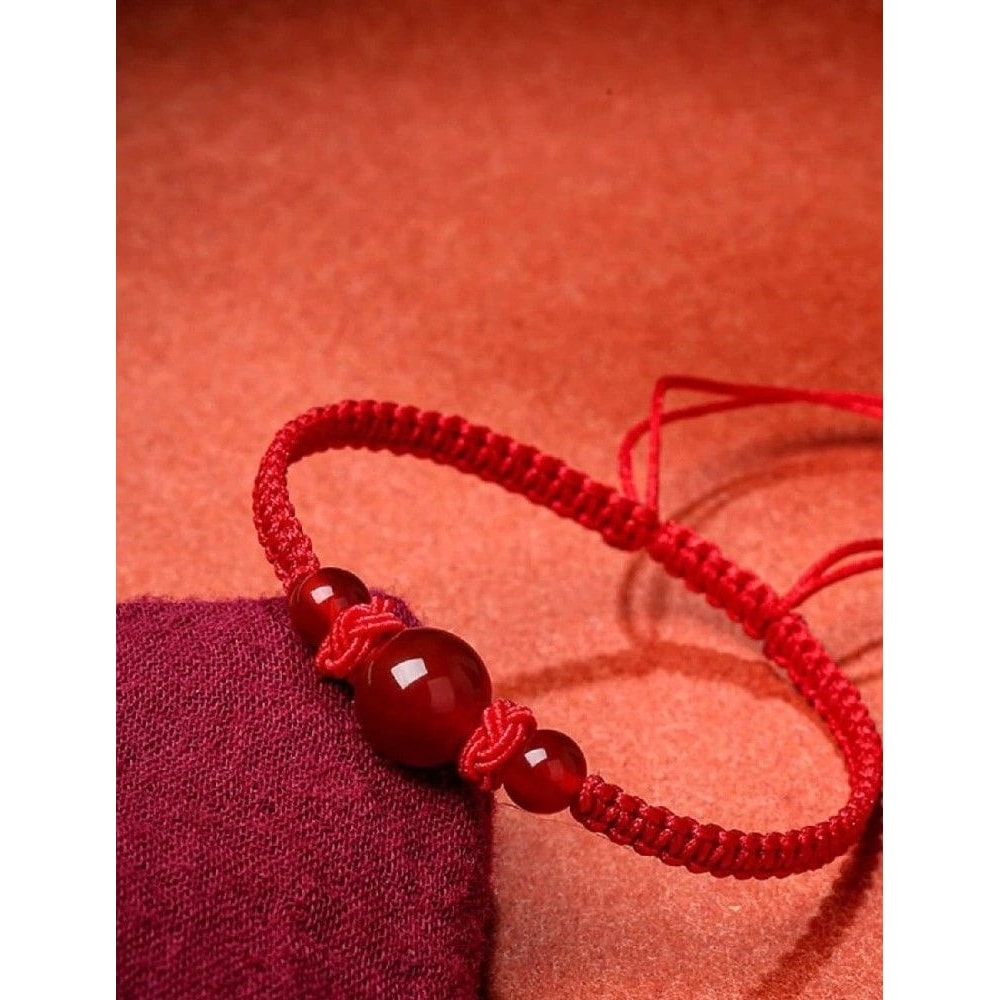 Red String Agate Bracelet For Good Luck And Couple Gift 1