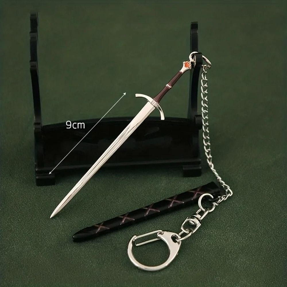 Metal Sword Key Ring Pendant For Bags And Keys 0