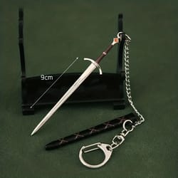 metal sword key ring pendant for bags and keys