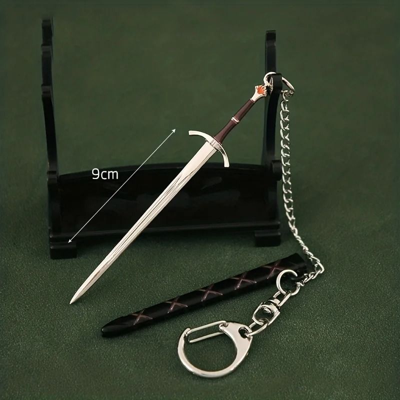 Metal Sword Key Ring Pendant For Bags And Keys 0