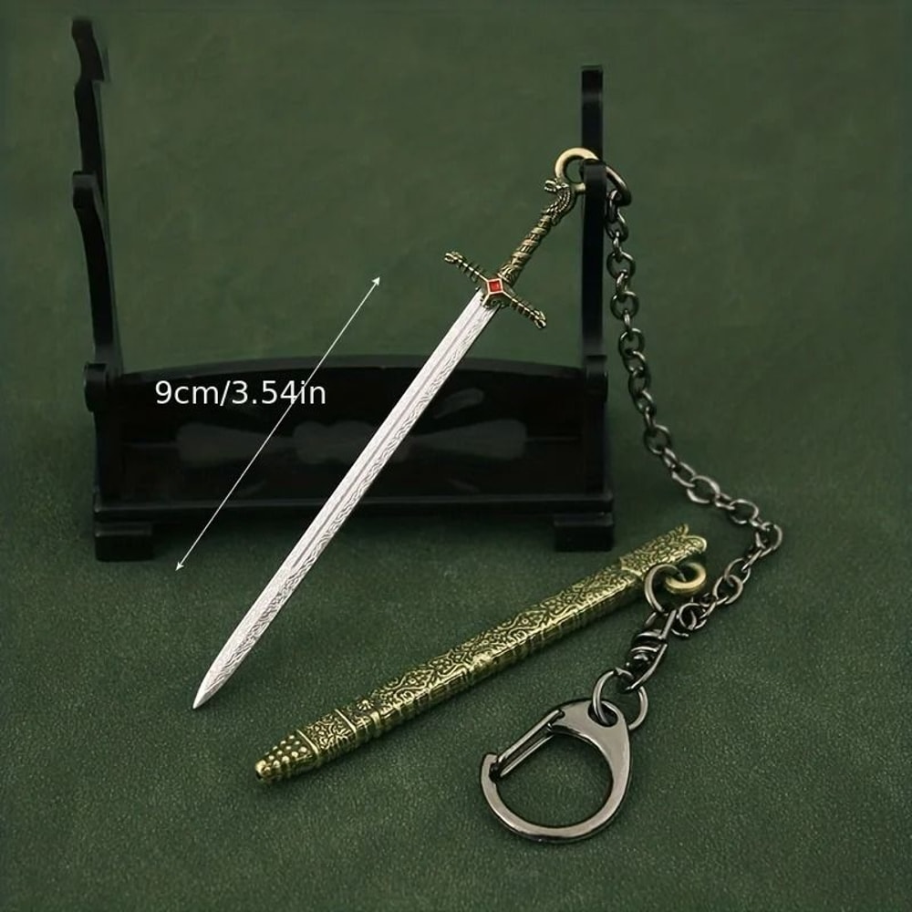 Metal Sword Key Ring Pendant For Bags And Keys 2