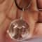 Round Dandelion Pendant Necklace With Transparent Glass Charm 1