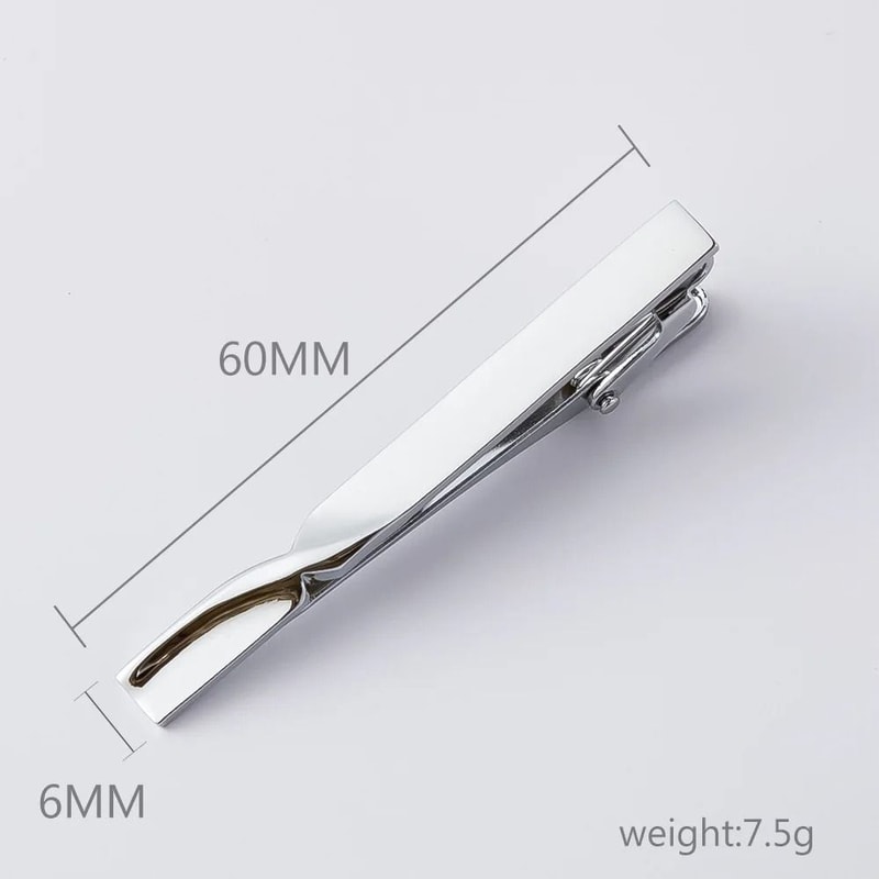 Stylish Mens Business Tie Clip Bar For Regular Ties 4