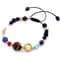 Cosmic Galaxy Solar System Bracelet With Eight Planet Charms 0